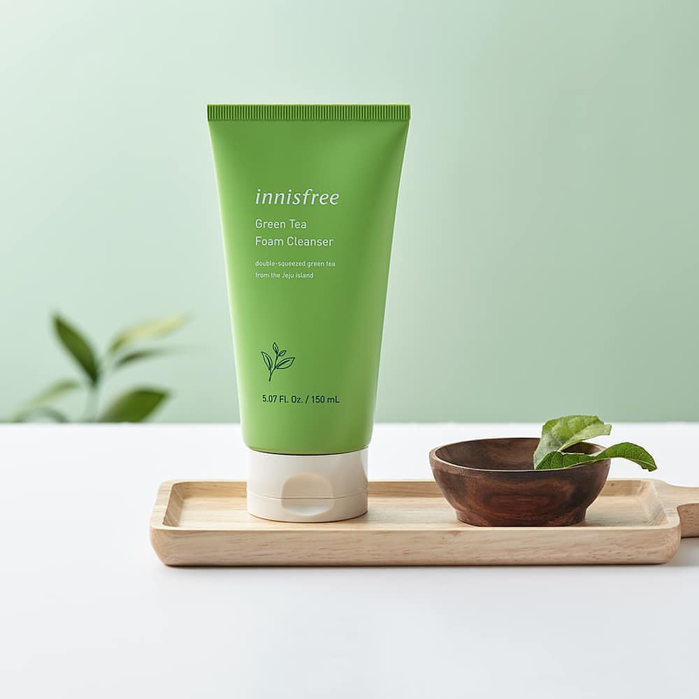 فوم چای سبز اینیسفری<br>Innisfree Hydrating Green Tea Foam