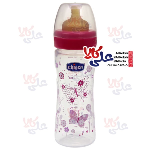 شیشه شیر لاتکس مدل WellBeing +2 چیکو 250 میلی لیتر
