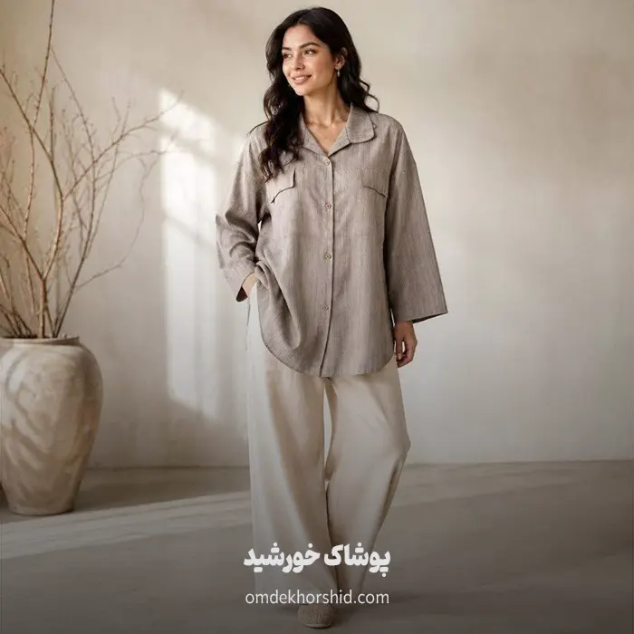 شومیز طرح دیپلمات شانتون
