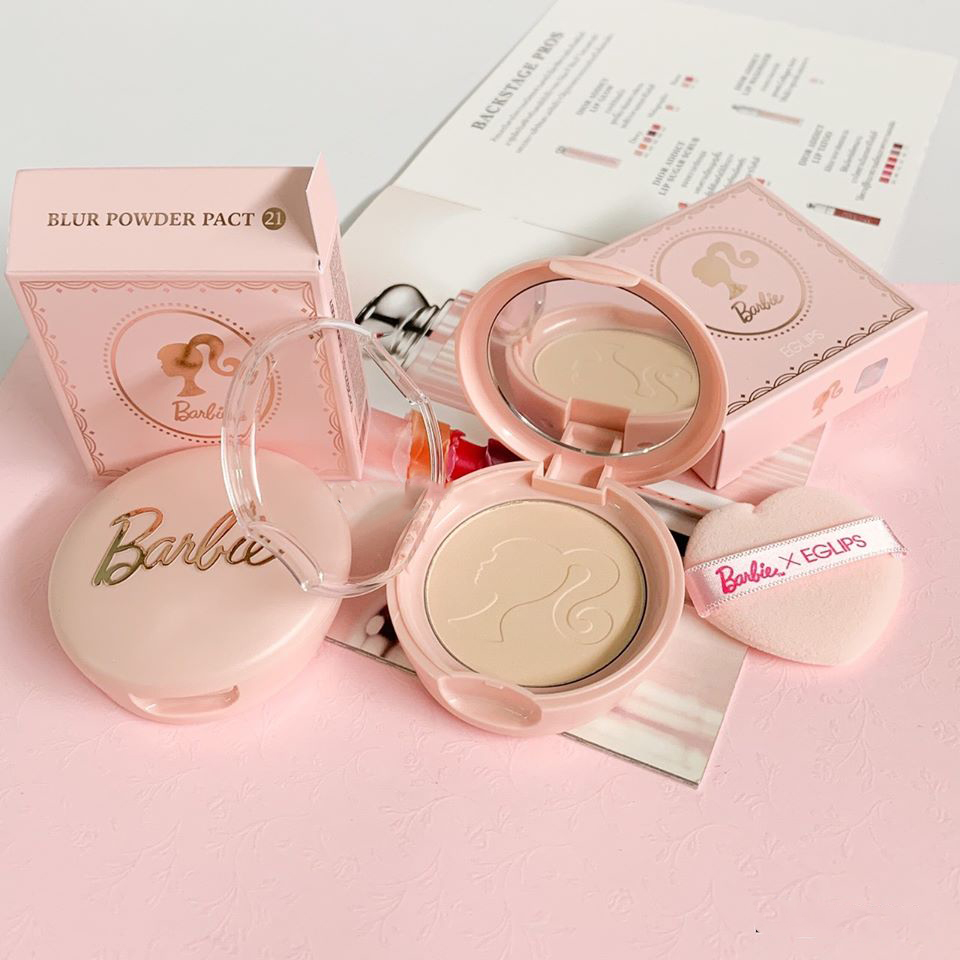 پنکک و پودر فیکس لیمیتد ادیشن باربی اگلیپس<br>EGLIPS Blur Powder Pact Barbie Edition