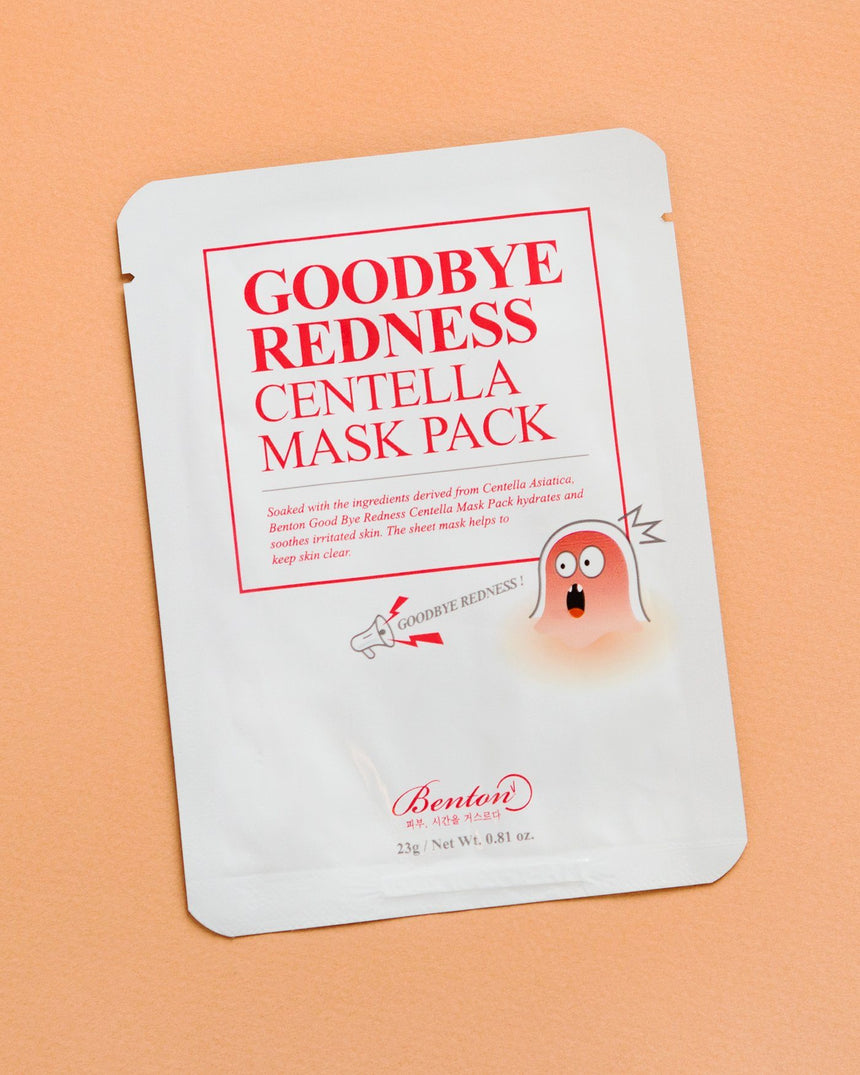 ماسک ورقه ای سنتلا گود بای ردنس بنتون<br>Benton goodbye redness centella mask pack