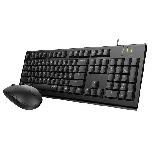 کیبورد و ماوس سیمی رپو مدل Rapoo X125s Wierd
