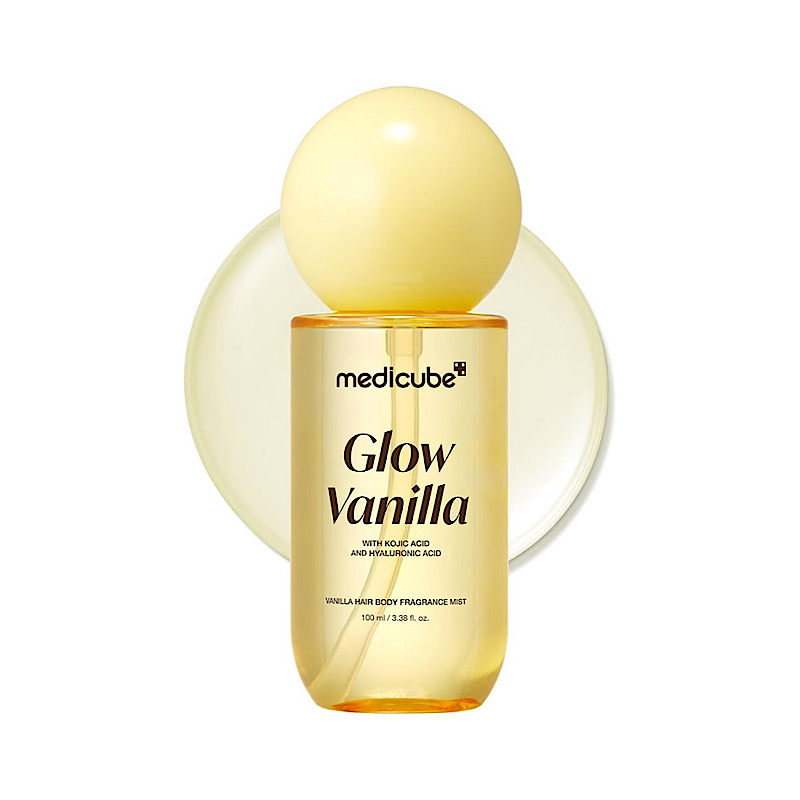 بادی میست و عطر مو مدی کیوب مدل Glow Vanilla حجم 100 میل