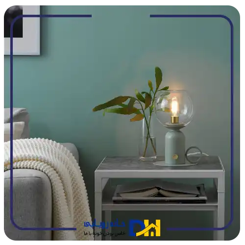 آباژور رومیزی فلزی سبز ایکیا ASKMULLER