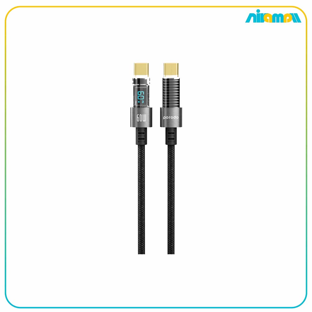 کابل Type-C to Type-C پرودو مدل PD-60CCD به طول 1.2 متر