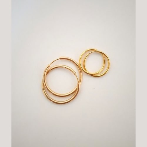 گوشواره طلا حلقه ای ساده