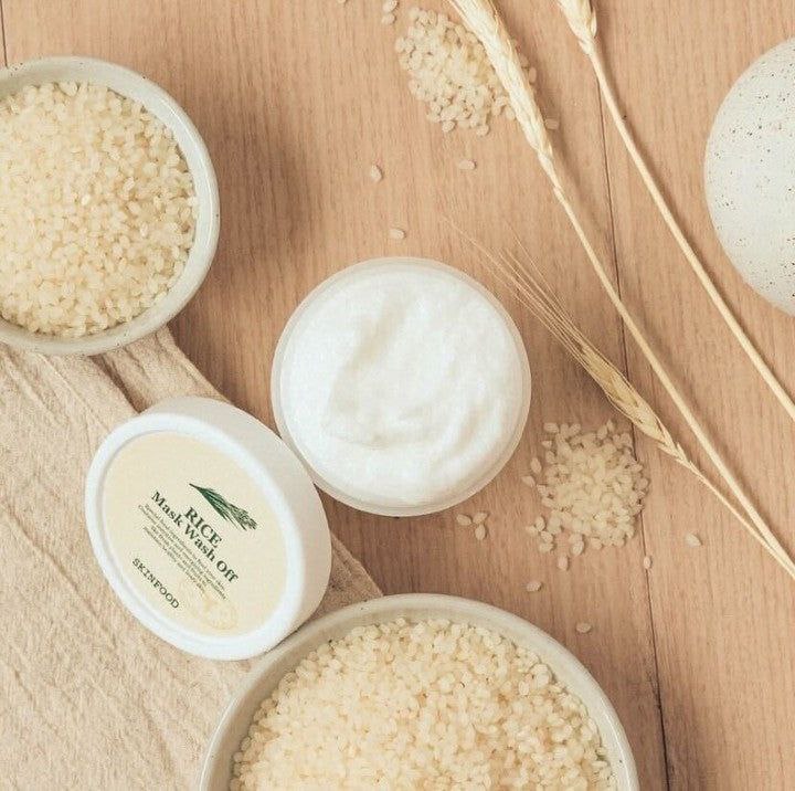 ماسک اسکراب روشن کننده برنج اسکین فود <br>Skinfood Rice Mask Wash