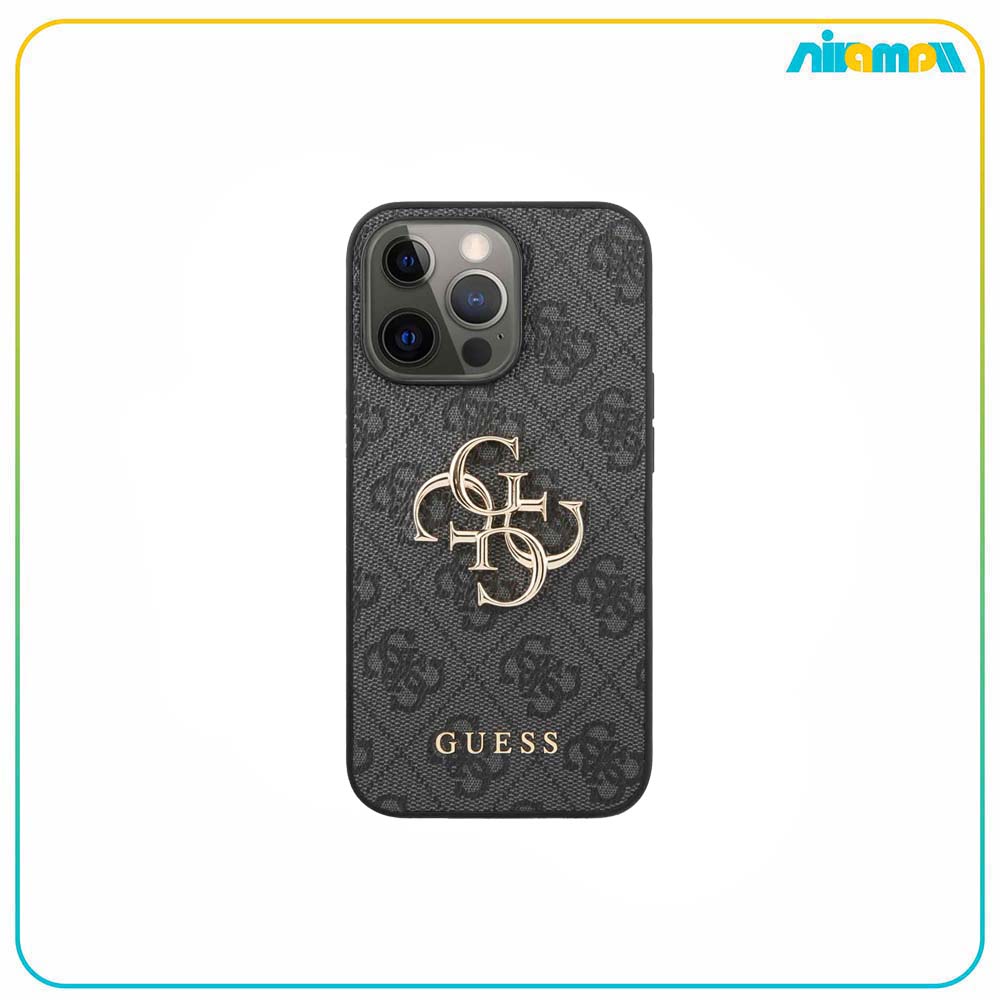 کاور گس طرح چرم مدل PU Leather 4G Big Metal Logo مناسب برای گوشی موبایل iPhone 13 Pro