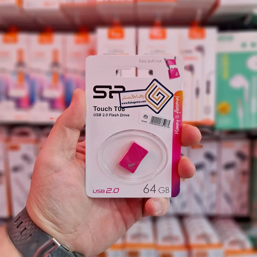 فلش مموری سیلیکون پاور (Silicon Power) مدل (T08) – 64GB