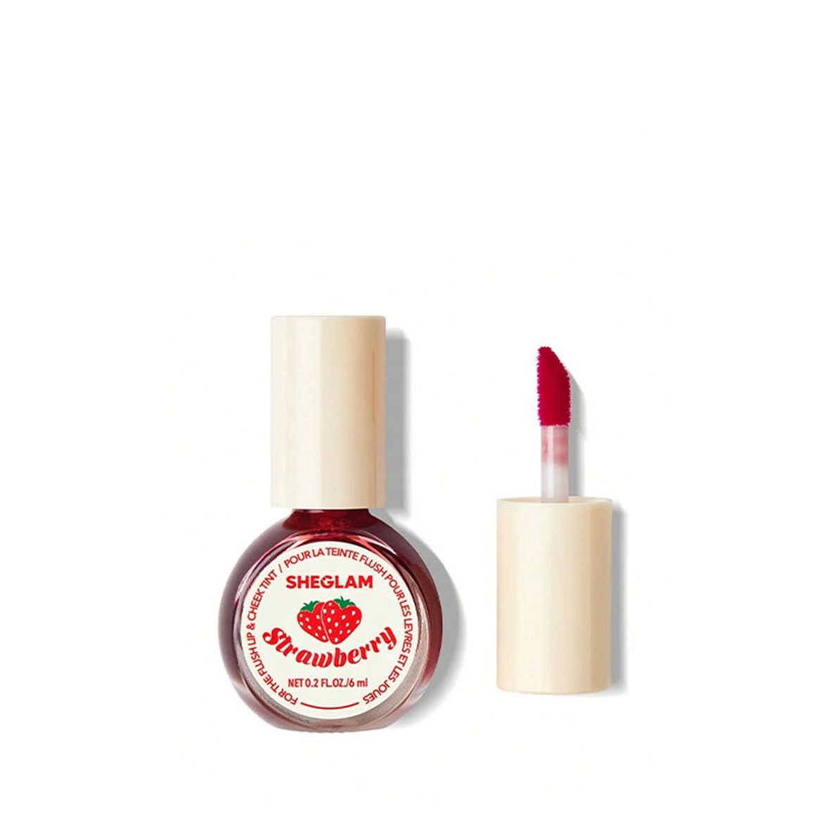 تینت لب و گونه شیگلم توت فرنگی مدل For The Flush Lip & Cheek Tint strawberry