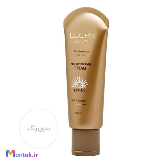 کرم ضدآفتاب بدون رنگ و فاقد چربی SPF50 لدورا 100 میلی لیتر