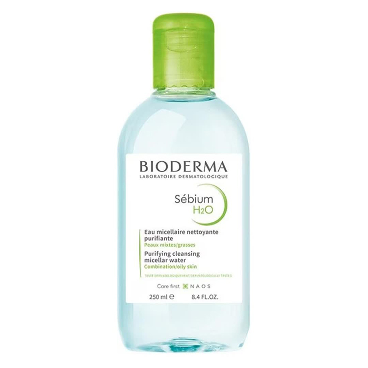 میسلار واتر بایودرما Sebium H2O برای پوست چرب و مختلط، حجم 250 و 500 میلی لیتر