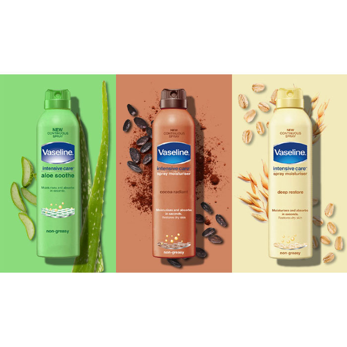 اسپری آبرسان و مرطوب کننده وازلین حجم 190 میل Vaseline