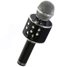 میکروفن شارژی اصل  (اسپیکر مدل ws-858 ) - مشکی
