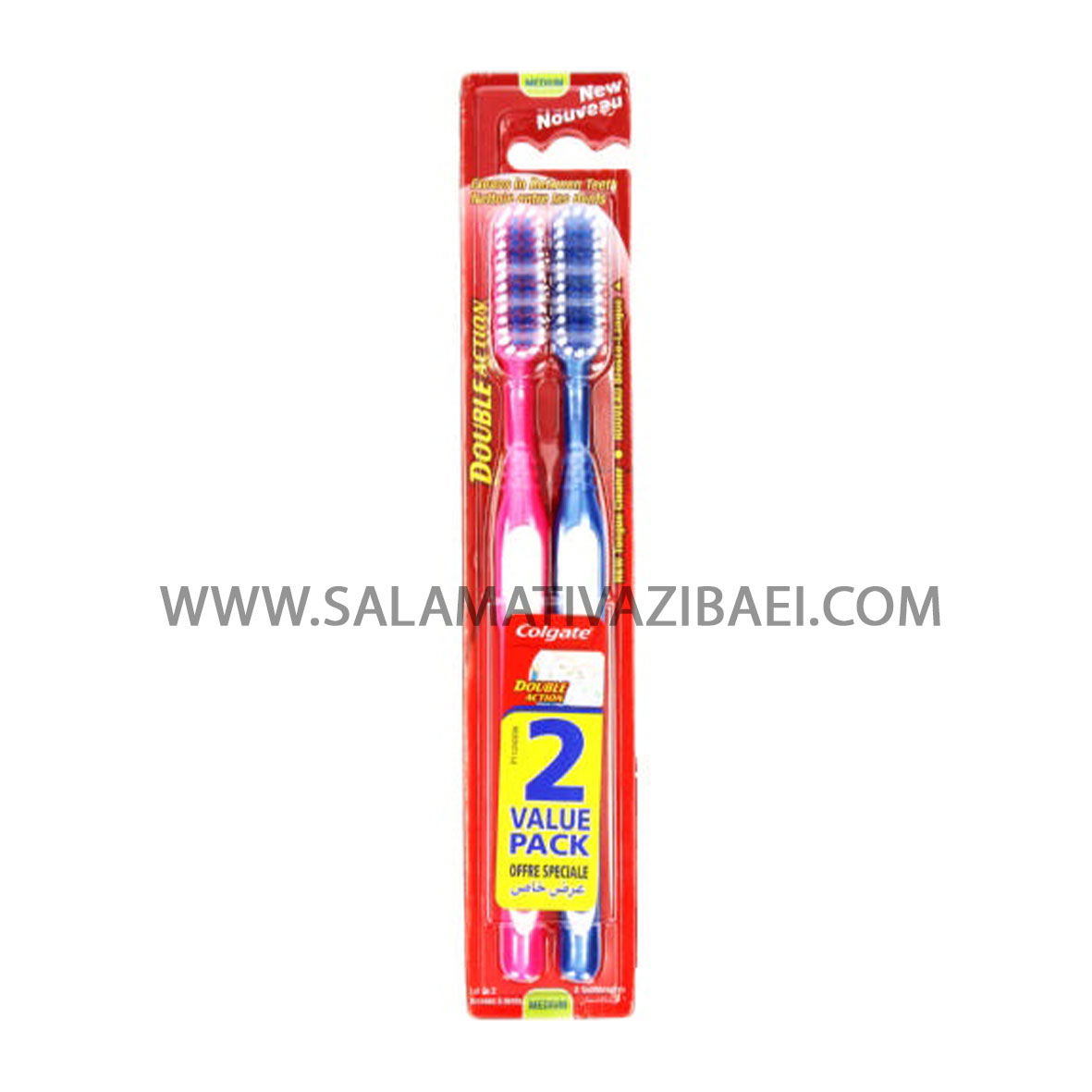 مسواک Colgateمدل DOUBLE ACTION- مسواک Colgate ساخت آمریکا