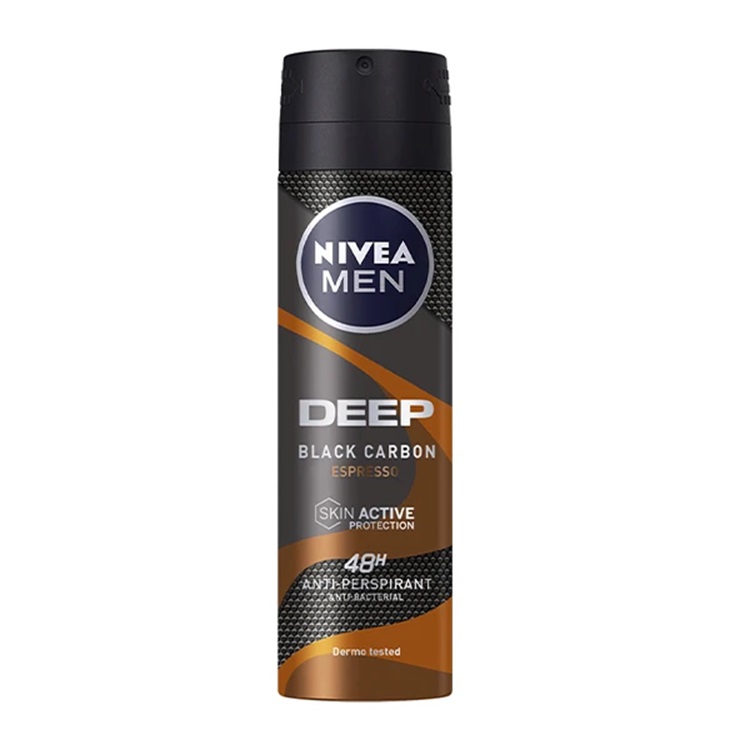 اسپری دئودرانت مردانه نیوآ Nivea مدل Deep Carbon Espresso