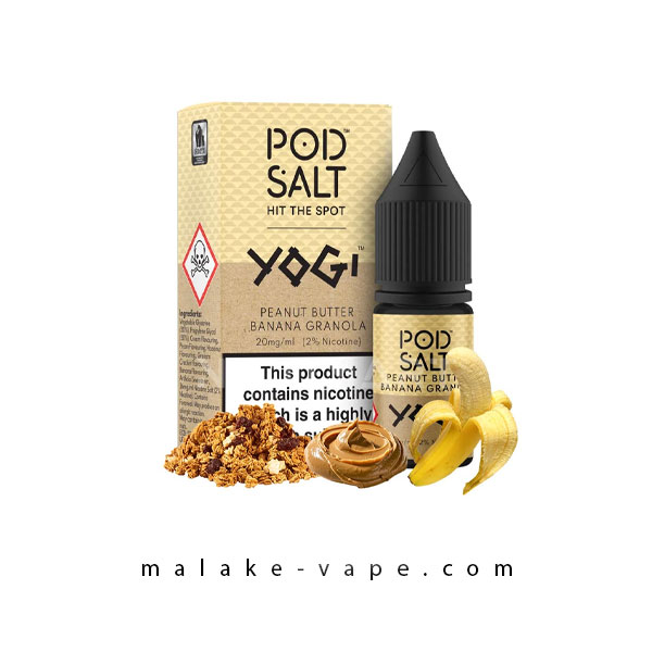 سالت نیکوتین کره بادام زمینی موز پادسالت PodSalt Peanut Butter Banana Granola