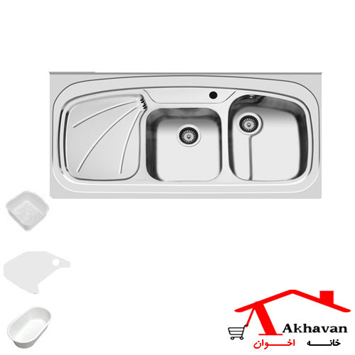 سینک ظرفشویی روکار کد 25 اخوان