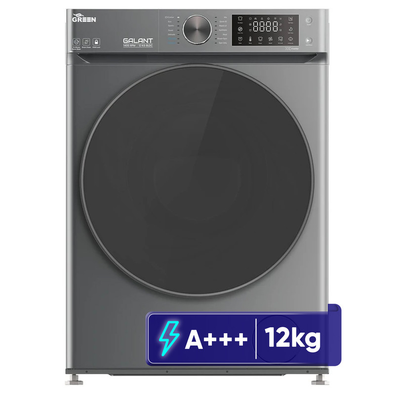 ماشین لباسشویی 12 کیلوگرم اتوماتیک گرین مدل GWM120BL1400 - سفید