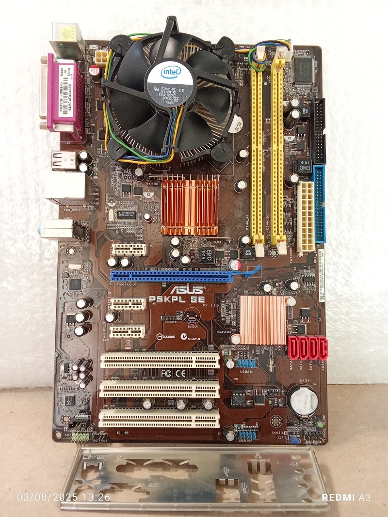 باندل مادربرد ASUS مدل P5KPL SE (DDR2) (استوک)