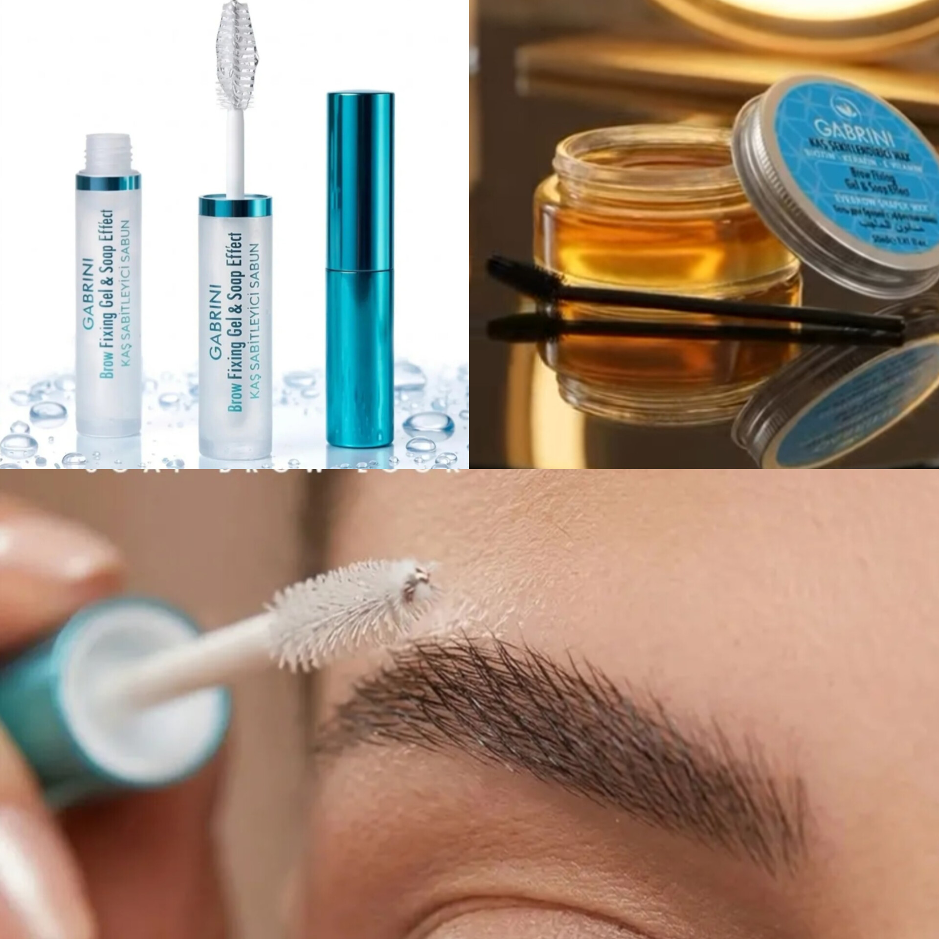 ژل ابرو گابرینی مدل کاسه‌ای و ریملی فیکس کننده و لیفت ابرو با ماندگاری بالا