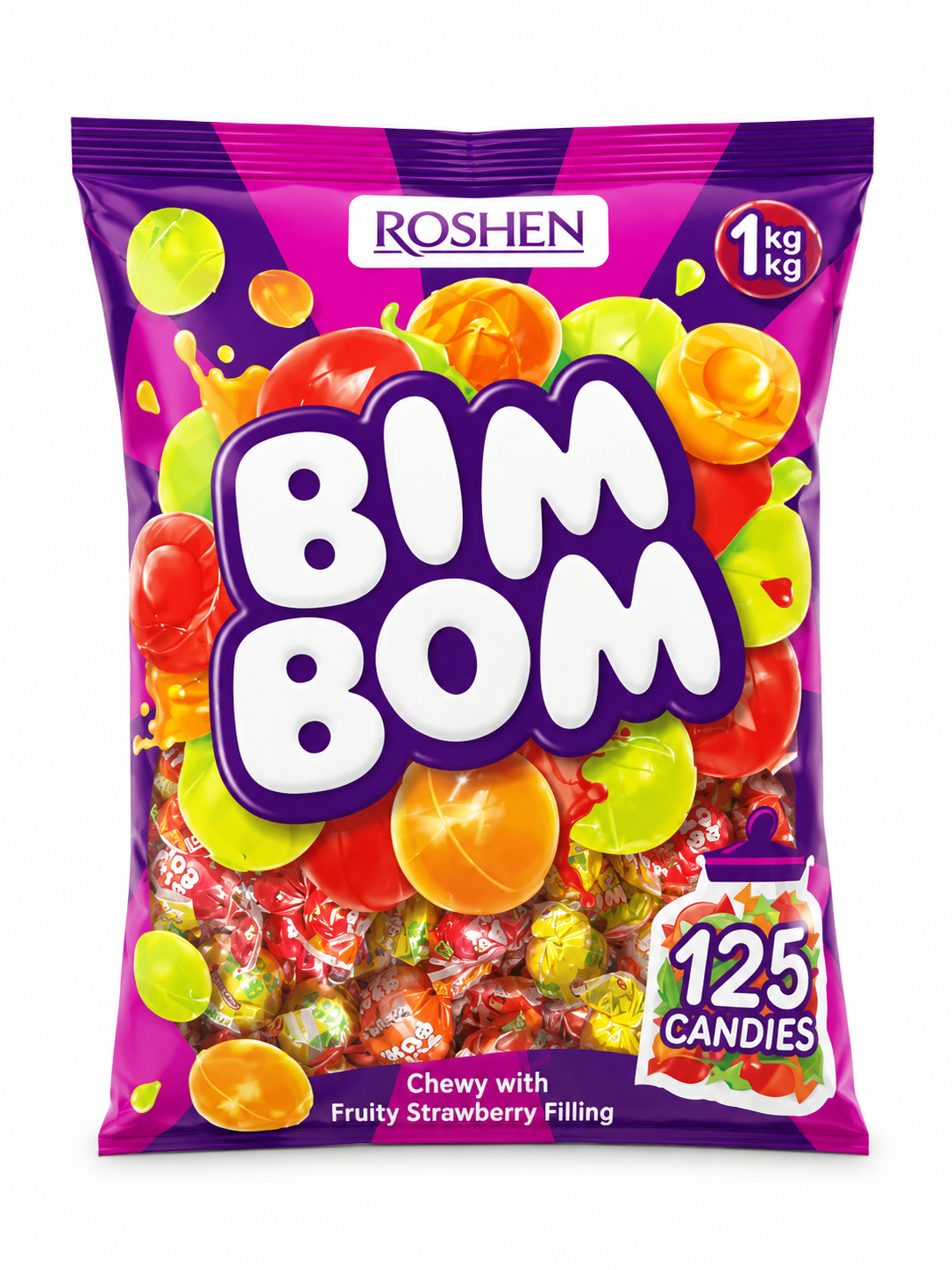 آبنبات مغزدار Roshen Bim Bom