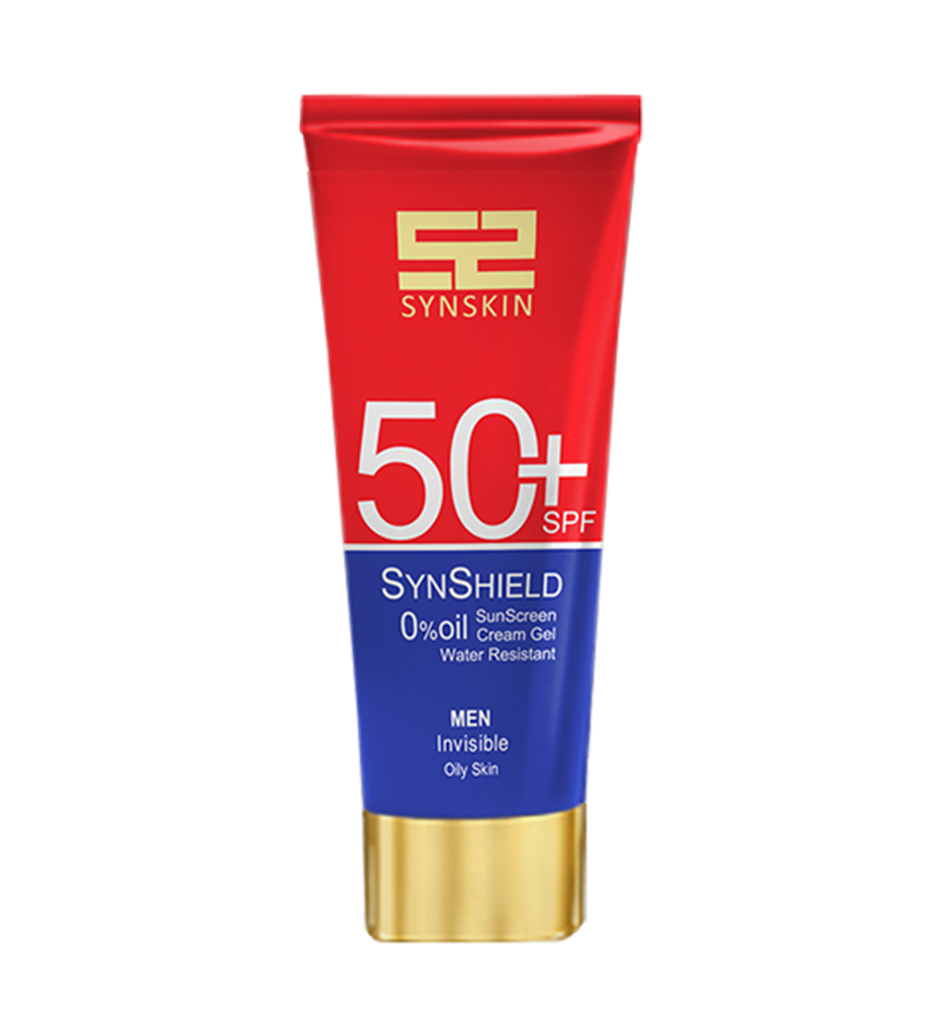 کرم ژل ضد آفتاب مخصوص آقایان SPF50 ساین اسکین مدل ساین شیلد