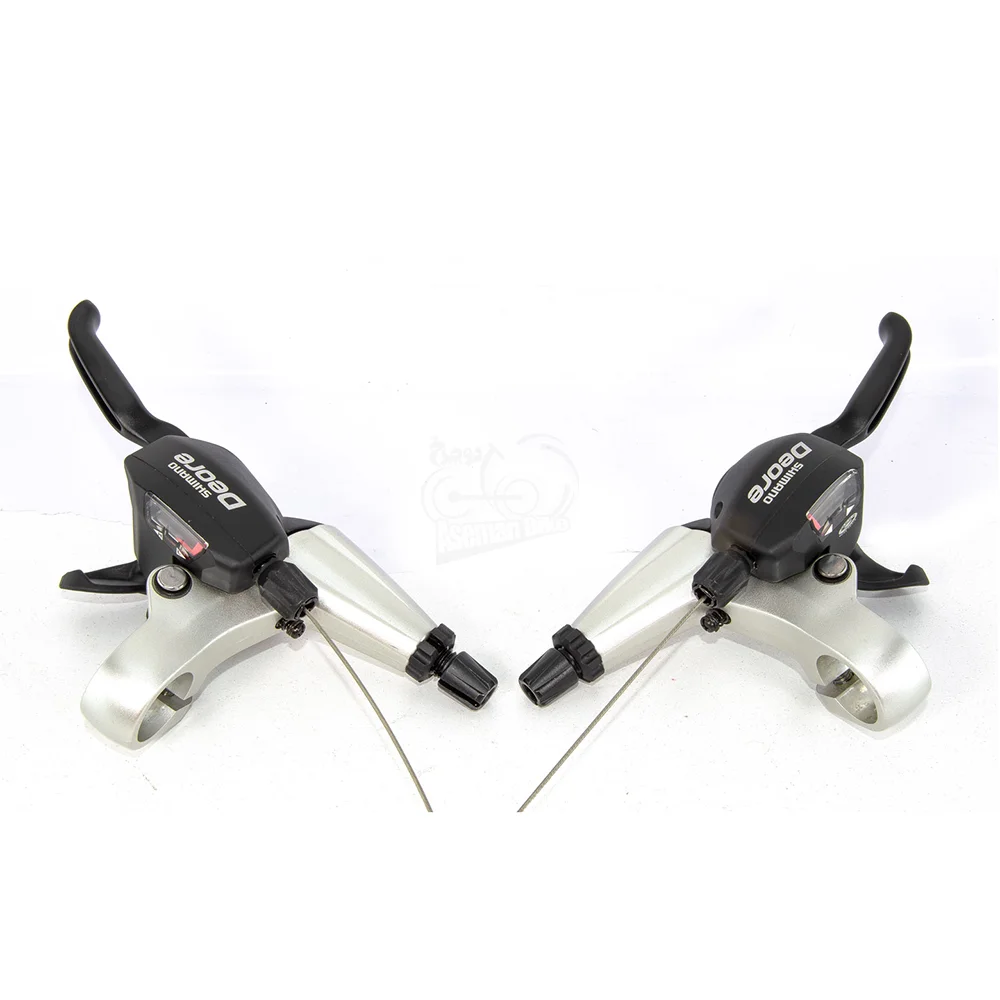 دسته دنده و دسته ترمز شیمانو DEORE ST-M530 دوال دبل کنترل دیور 3x9 سرعته ساخت ژاپن Shimano Shifter Brake Lever Dual Control DEORE ST-M530 3×9 Speed Japan