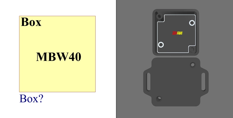فوت پرنت 3بعدی باکس MBW40