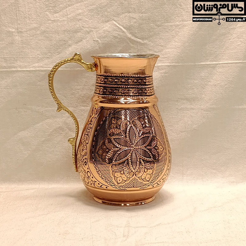 پارچ مسی الماس تراش مدل نیلو