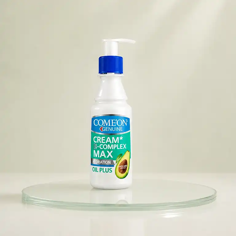 کرم مرطوب کننده و نرم کننده پمپی کامان B Complex Max پوست خشک و حساس 200 ml