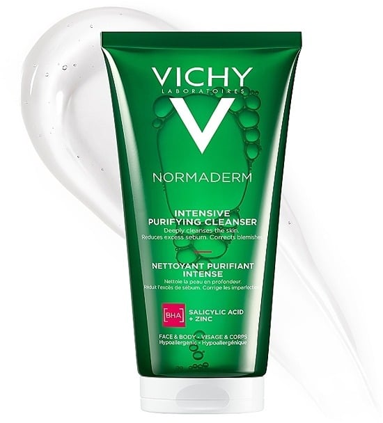 ژل شستشوی صورت ویشی نورمادرم فیتوسولوشن برای پوست چرب  Vichy Normaderm Phytosolution Intensive Purifying Cleansing Gel