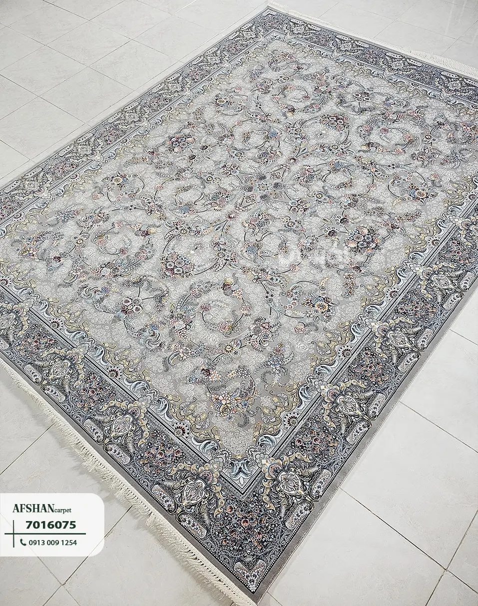 فرش 700 شانه آکرلیک طرح آترین کد 7016075 لیا