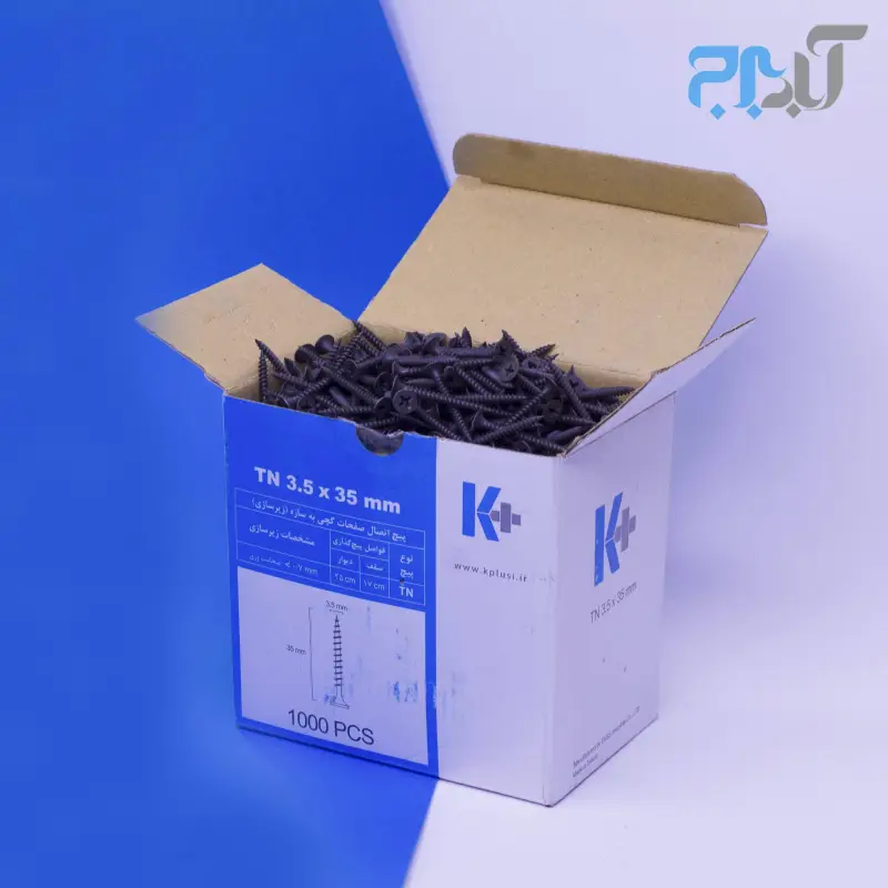 پیچ پنل نوک تیز 3.5 سانت (TN35) کی پلاس - بسته 1000تایی