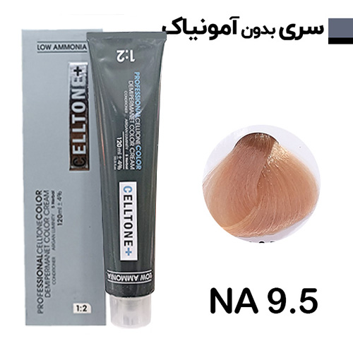 رنگ مو بدون آمونیاک بلوند طلایی روشن سلتون پلاس شماره NA 9.5