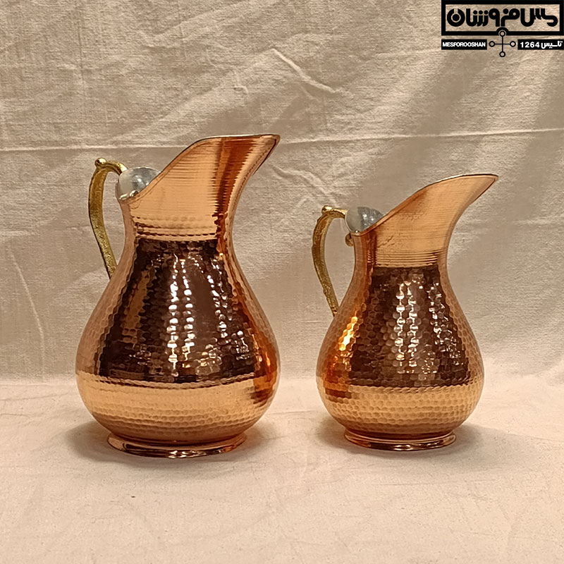 پارچ مسی چکشی مدل اردک