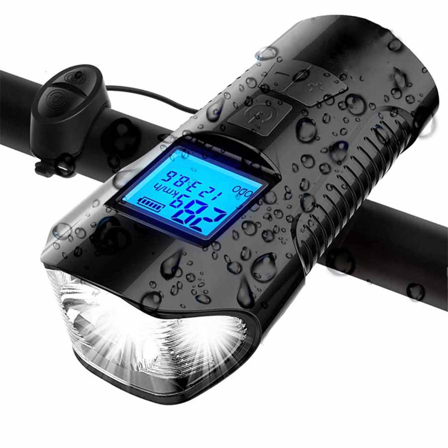 چراغ جلو شارژی دوچرخه ۳ کاره LED FY-317