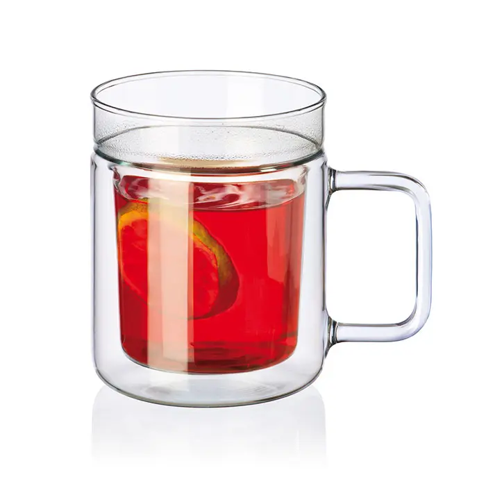 لیوان تویین دوجداره دوعددی با دسته زیمکس | Simax TWIN Glass with Handle