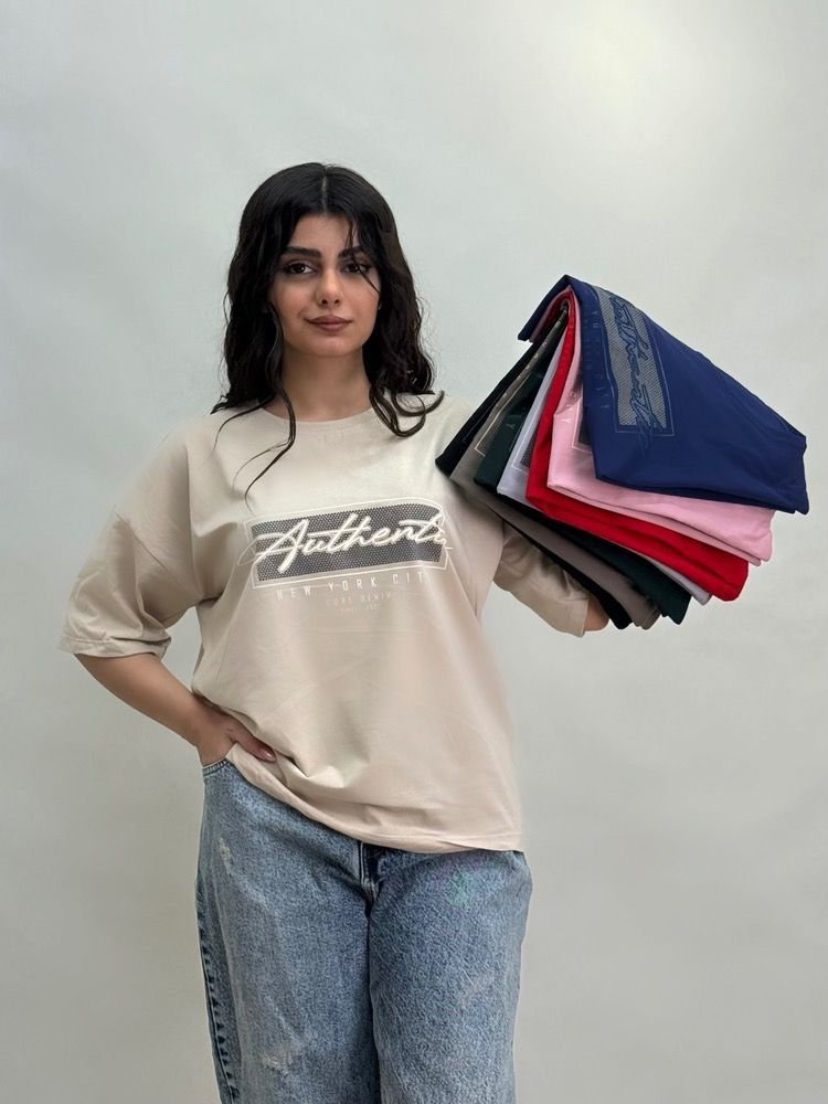 تیشرت باکسی زنانه نیویورک سیتی