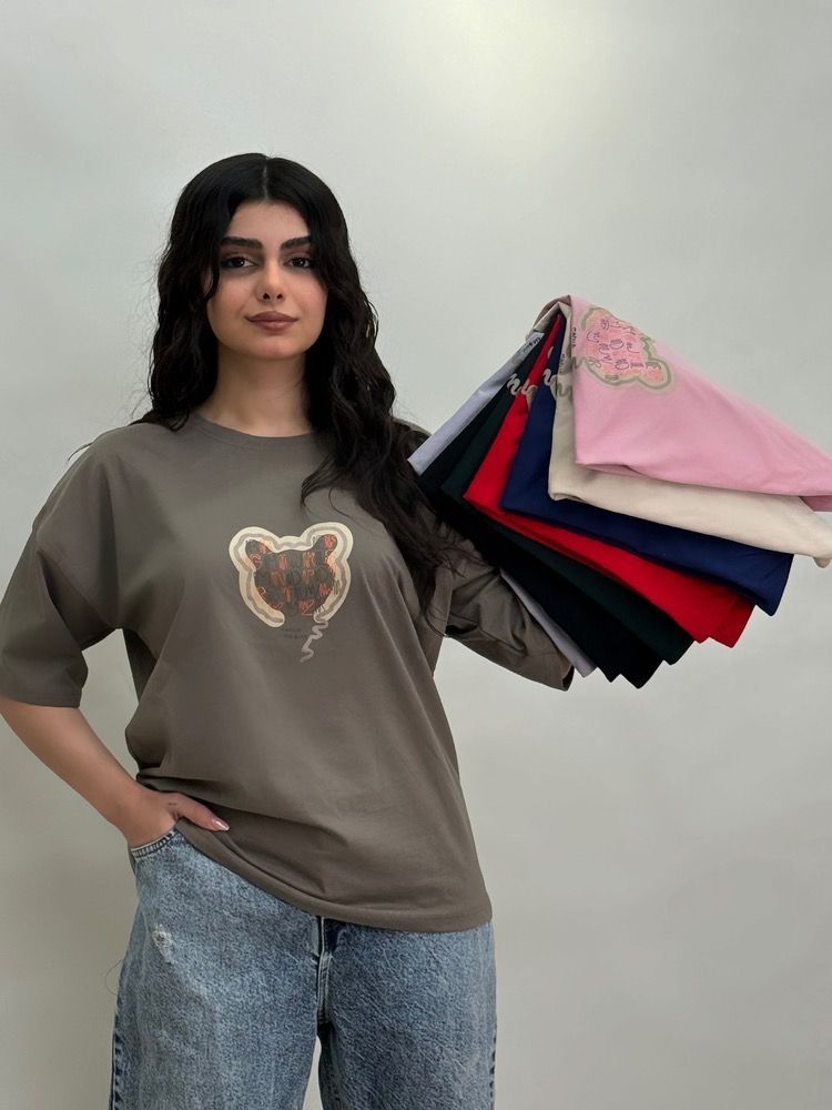 تیشرت باکسی زنانه تدی