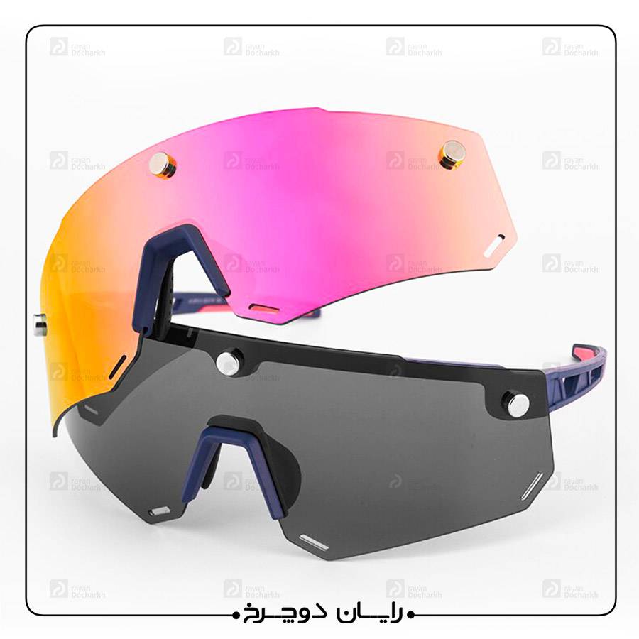 عینک دوچرخه سواری دو لنز مگنتی راکبراس ROCKBROS UV400