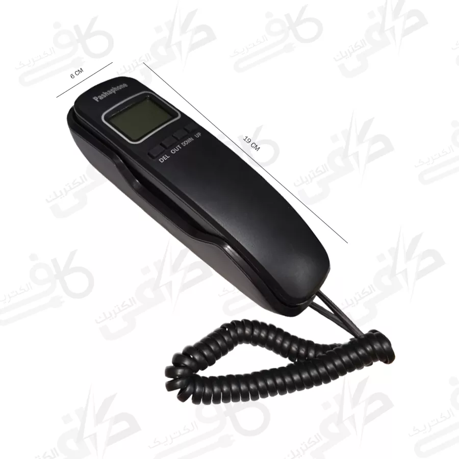 تلفن پاشافون دیواری مشکی ID 1041 (نقدی)