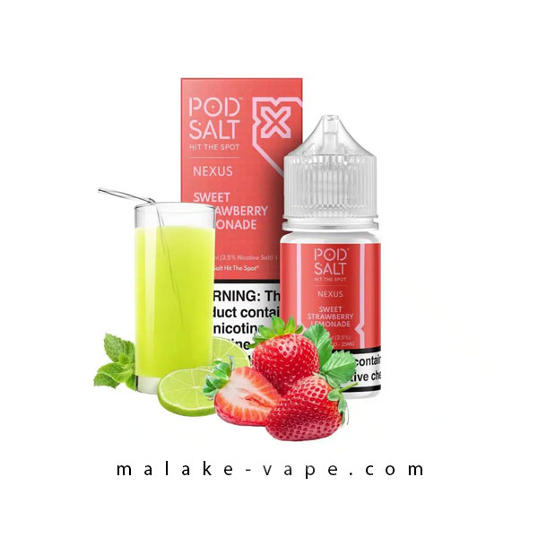 سالت توت‌فرنگی لیموناد (30میل) POD SALT NEXUS SWEET STRAWBERRY LEMONADE
