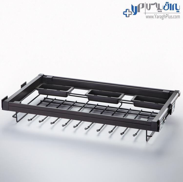 جای شلوار ریلی همراه با جای زیورآلات داخل کمد لباس قابل رگلاژ آرام بند یونی هاپر WS4123