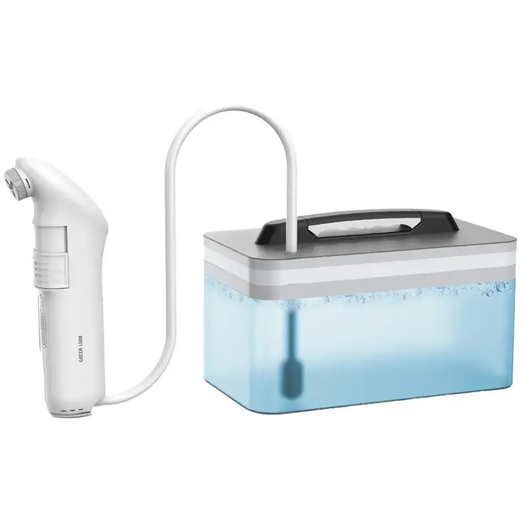 دوش مسافرتی گرین لاین مدل Bidet Pro دارای مخزن