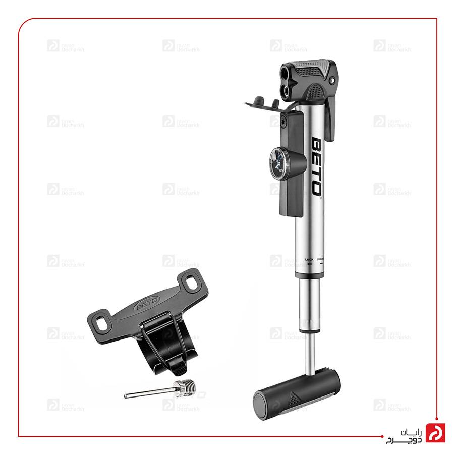 تلمبه دستی تلسکوپی درجه دار دوچرخه بتو BETO CLD-037G
