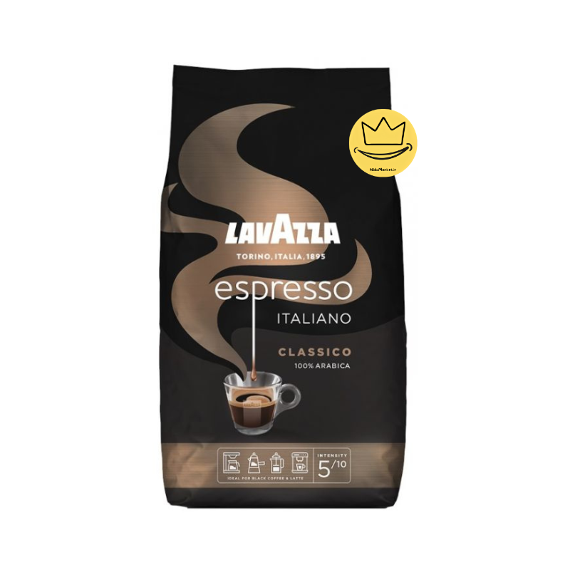 دانه قهوه اسپرسو لاوازا ایتالیانو کلاسیکو 1 کیلوگرم Lavazza Espresso Classico