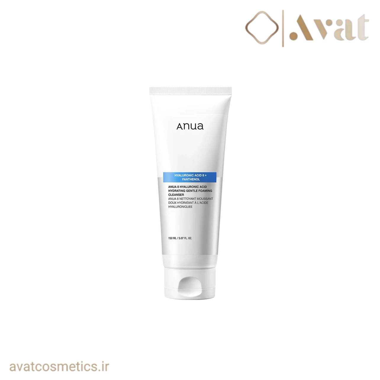 فوم شستشوی هیالورونیک اسید و پنتنول آنوا | ANUA 8 Hyaluronic Acid  Hydrating Gentle Foaming Cleanser