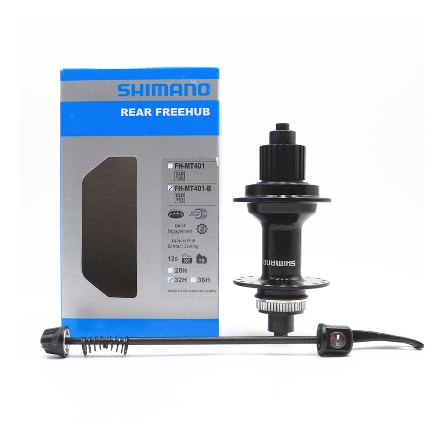 توپی عقب ضامن خور دوچرخه 12 سرعته شیمانو SHIMANO FH-MT401-B
