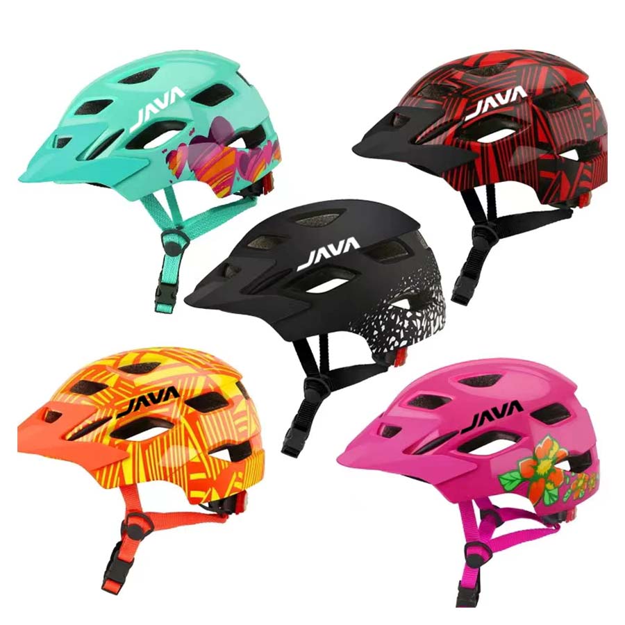 کلاه چراغ دار بچه گانه دوچرخه سواری جاوا JAVA HELMET KIDS